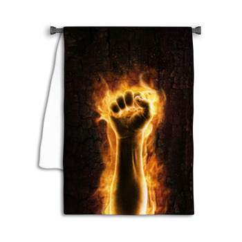 Fist Of Fire Towel