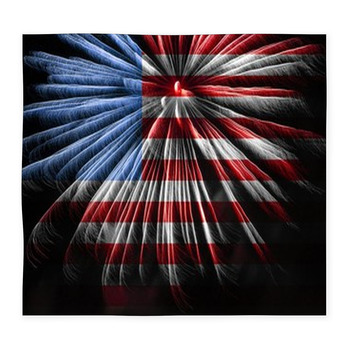 Flag And Fireworks Custom Size Floor Mat