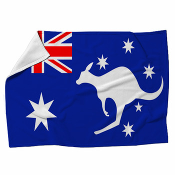 AUSTRALIA FLAG AUSSIE AUSTRALIAN TAPESTRY THROW AFGHAN BLANKET 69x48 