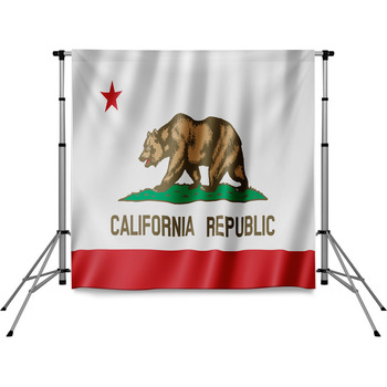 Flag Of California Pole Pocket Backdrop
