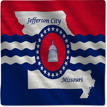 Flag Of Jefferson City In Missouri Usa Baby Blanket