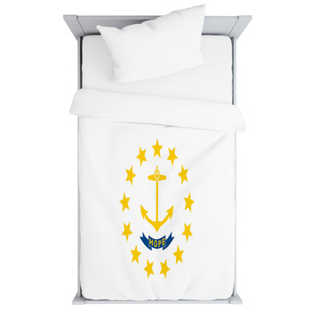 Flag Of Rhode Island Usa Toddler Duvet