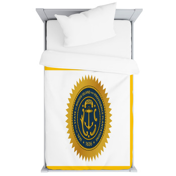 Flag Of Rhode Island Usa Toddler Duvet