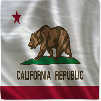 Flag Of The State California A Series Of Baby Blanket