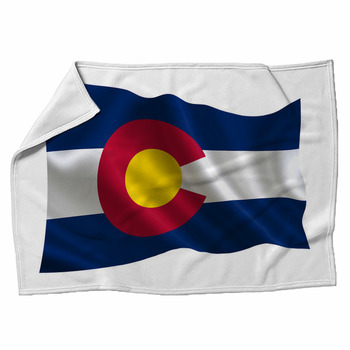 Flag Of The State Colorado A Series Of Fleece Blanket