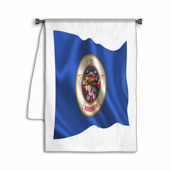 Flag Of The State Minnesota American State Towel