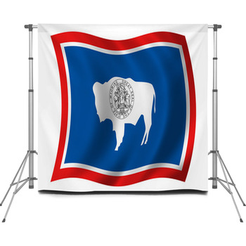 Flag Of Wyoming Custom Size Backdrop