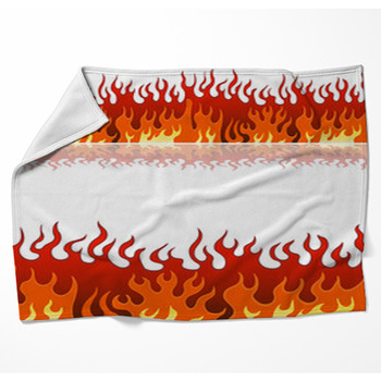 Flame Banner Set Woven Throw Blanket