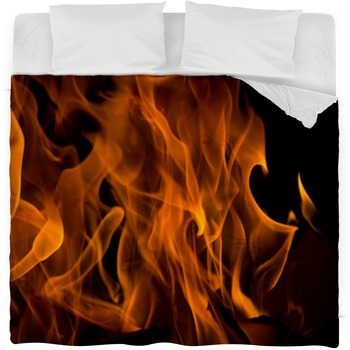 Flames Fleece Bed Blanket