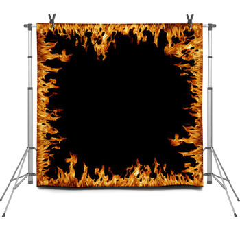 Flammenrahmen Fleece Backdrop