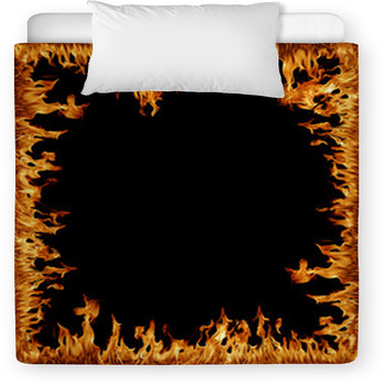 Flammenrahmen Toddler Duvet