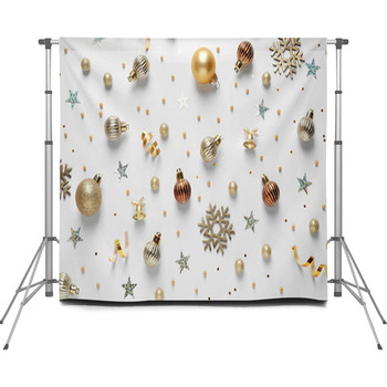 Flat Lay Composition With Custom Size Backdrop