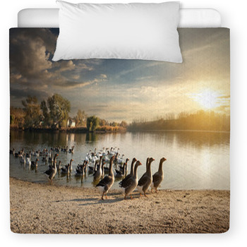 Flock Of Geese Toddler Comforter