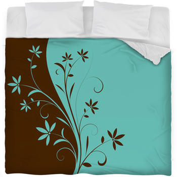 Floral Abstract Fleece Bed Blanket