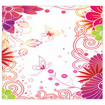 Floral Background Custom Size Floor Mat