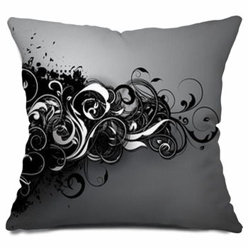 Floral Background Design Outdoor Throw Pillow