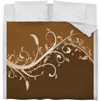 Floral Background Fleece Bed Blanket