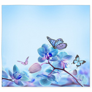 Floral Background Of Tropical Custom Size Floor Mat