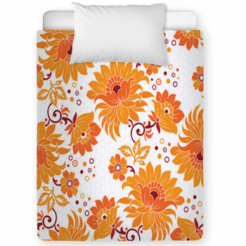 Floral Background Toddler Comforter