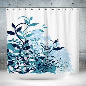 Floral Elements Custom Size Shower Curtain