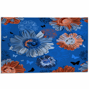 Floral Seamless Background Area Rug
