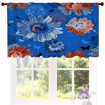 Floral Seamless Background Custom Size Valance