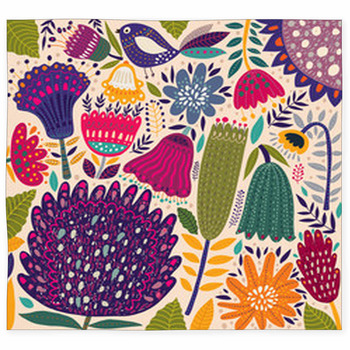 Floral Spring Pattern Custom Size Floor Mat