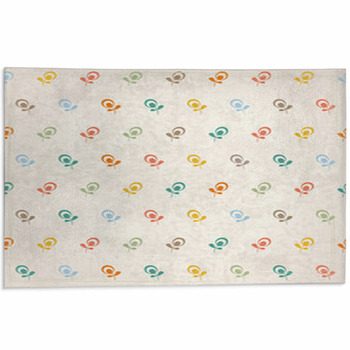 Floral Vintage Background Area Rug