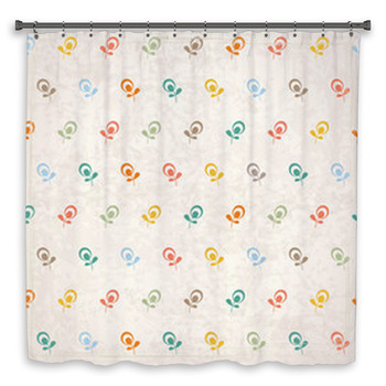 Floral Vintage Background Shower Curtain