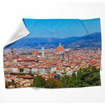 Florence Cityscape Woven Throw Blanket