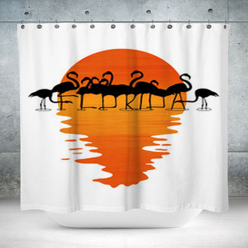 Florida Is Spelled Out In The  Custom Size Shower Curtain
