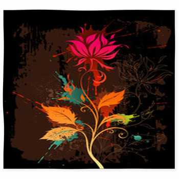 Flower Custom Size Floor Mat