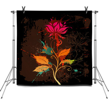 Flower Fleece Backdrop