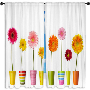 Flower Nature Garden Standard Size Window Curtains