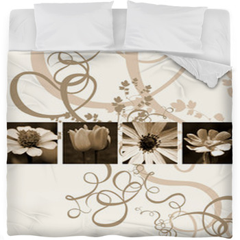 Flowers Fleece Bed Blanket