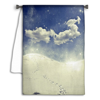 Foot Path In The Snow Towel