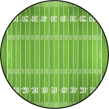 Football Field Round Rug