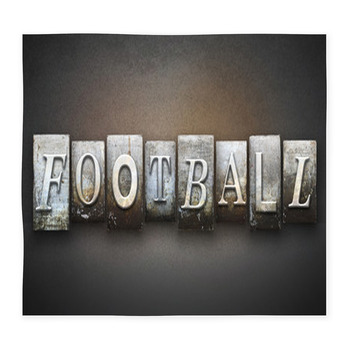 Football Letterpress Custom Size Floor Mat