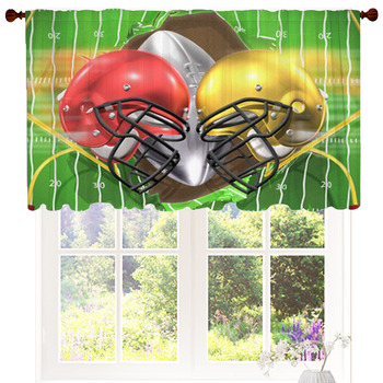 Football Curtains Drapes Block Out Custom Sizes