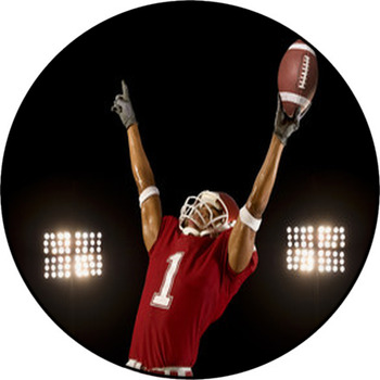 Football Win Round Rug
