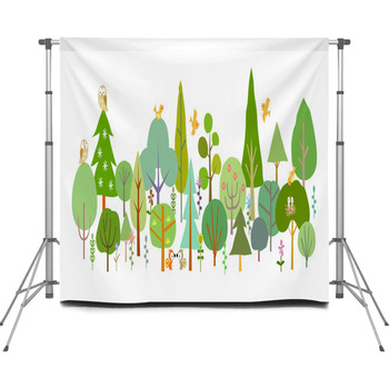 Forest D Custom Size Backdrop