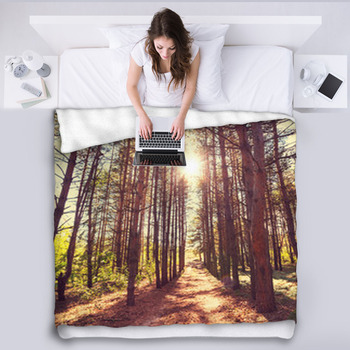 Forest Fleece Blanket