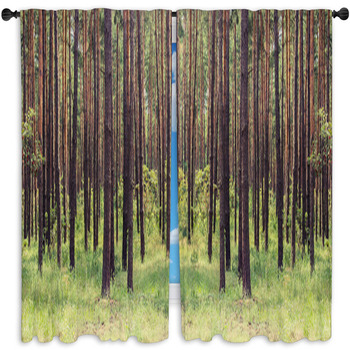 Forest Standard Size Window Curtains