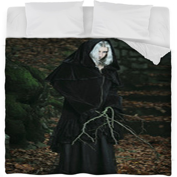 Forest Witch Fleece Bed Blanket