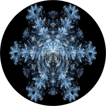 Fractal - Snowflake Round Rug