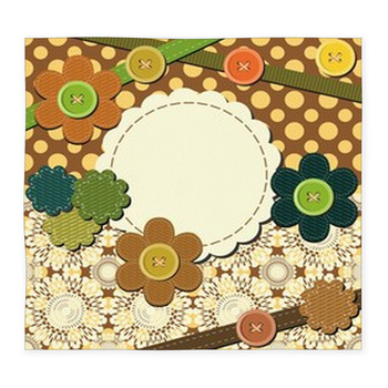 Frame With Different Scrapbook Custom Size Floor Mat