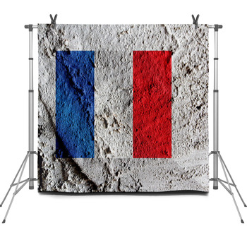 France Flag Illustration Fleece Backdrop