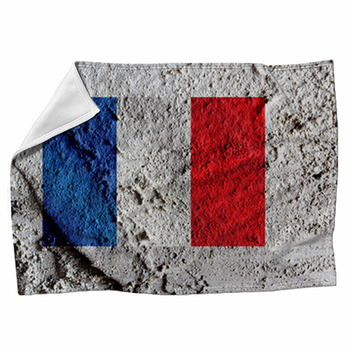 France Flag Illustration Fleece Blanket
