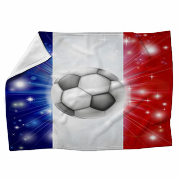France Soccer Flag Fleece Blanket