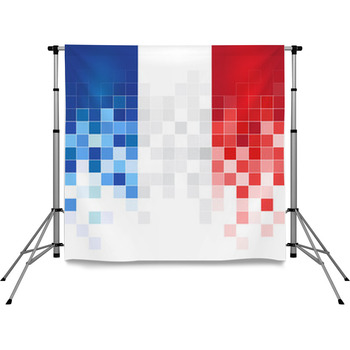 Francia Bandiera Pole Pocket Backdrop